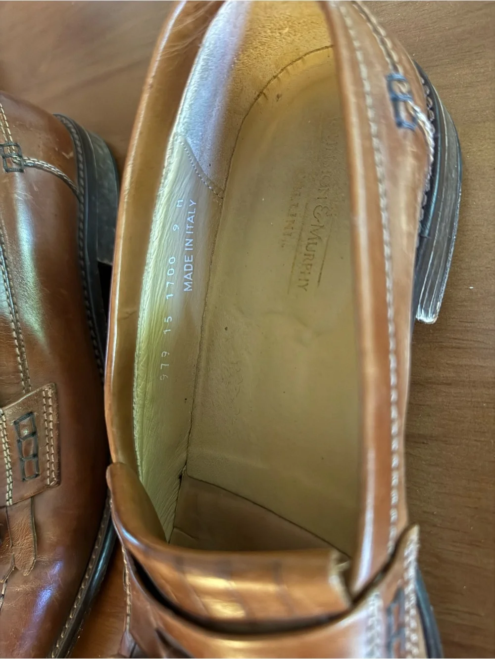 Vintage Johnston & Murphy Brown Leather Loafers
